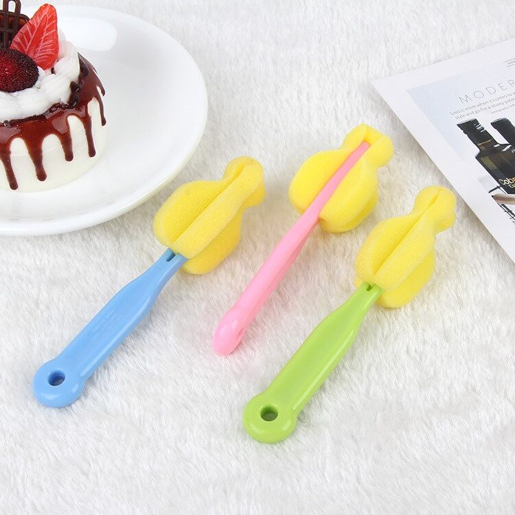 Cọ rửa núm ty bình sữa đầu bông dài 5cm