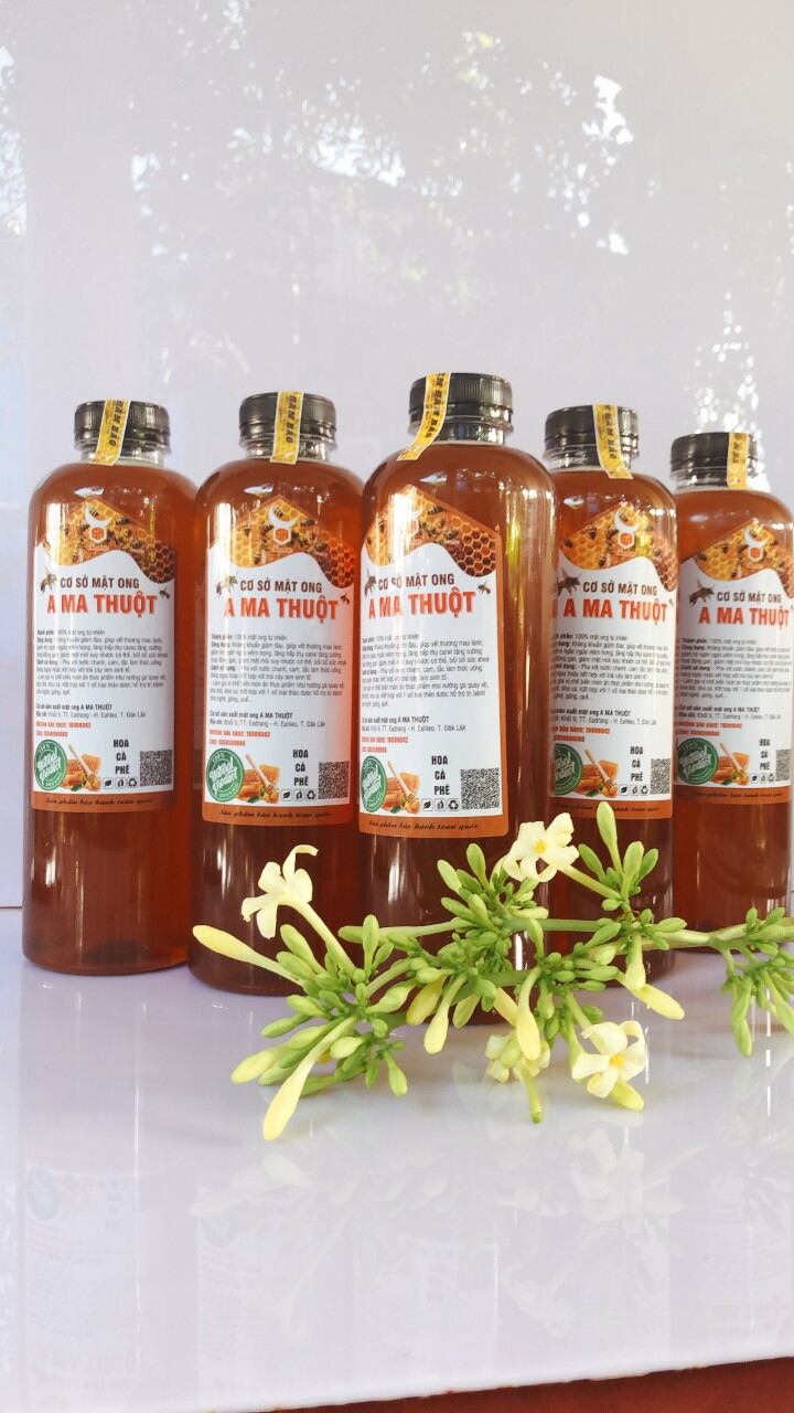 Mật ong nguyên chất hoa cafe, 1 chai 1000ml