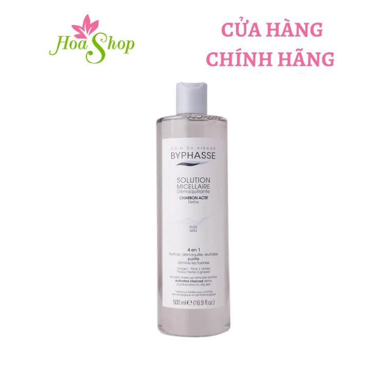 Nước Tẩy Trang Than Hoạt Tính Byphasse Solution Micellaire Charbon Actif