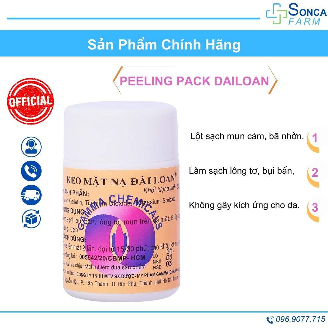 Keo lột mụn đầu đen, mụn cám peeling pack dailoan hũ 25g/ 60g