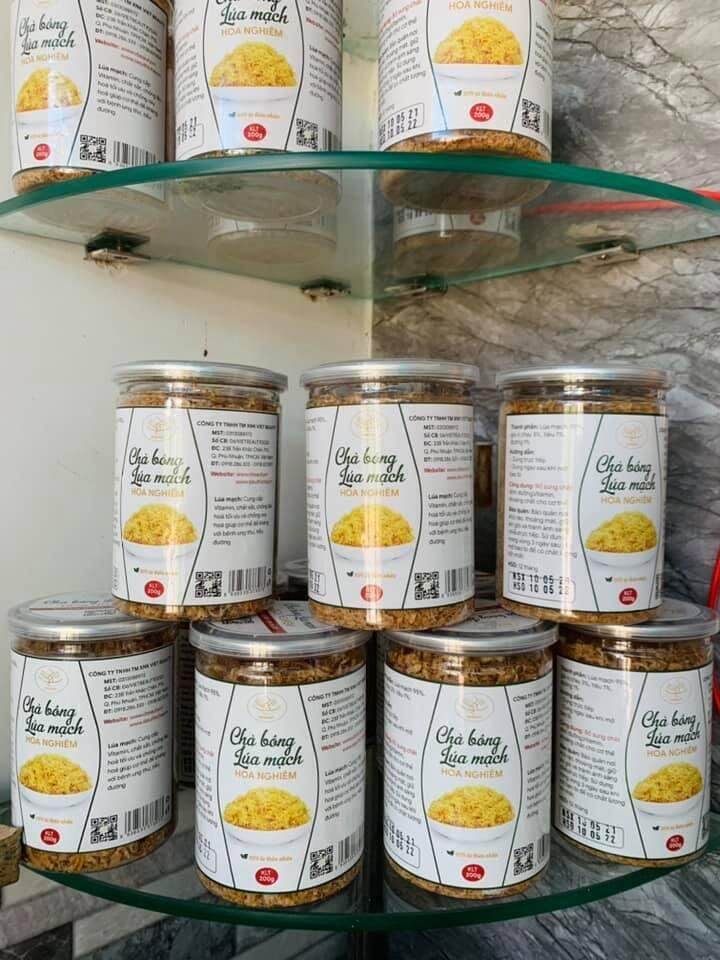 Chà Bông Lúa Mạch Thuần Chay 200gr Hoa Nghiêm