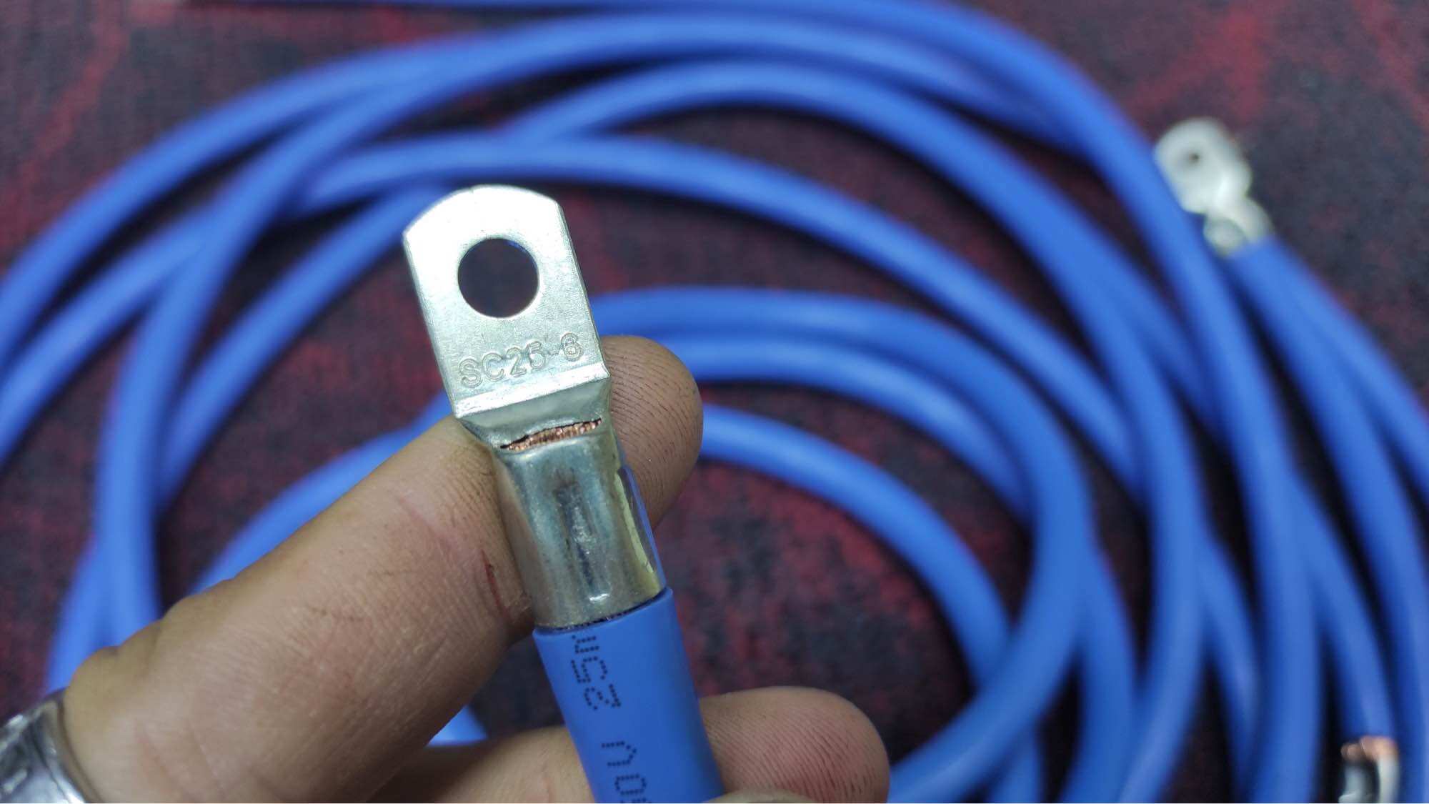 Dây Cáp M25 Lỗi 7mm Vỏ Mỏng Quấn Máy Hàn Cell Pin ( Dài 1m6)