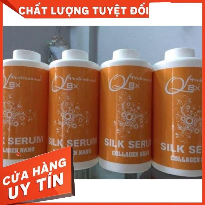 Phủ lụa collagen nano silk 1000ml q8x-phủ bóng tóc phục hồi hư tổn -tóc uấn -duỗ- nhuộm -hấp dầu-giúp tóc bóng mượt