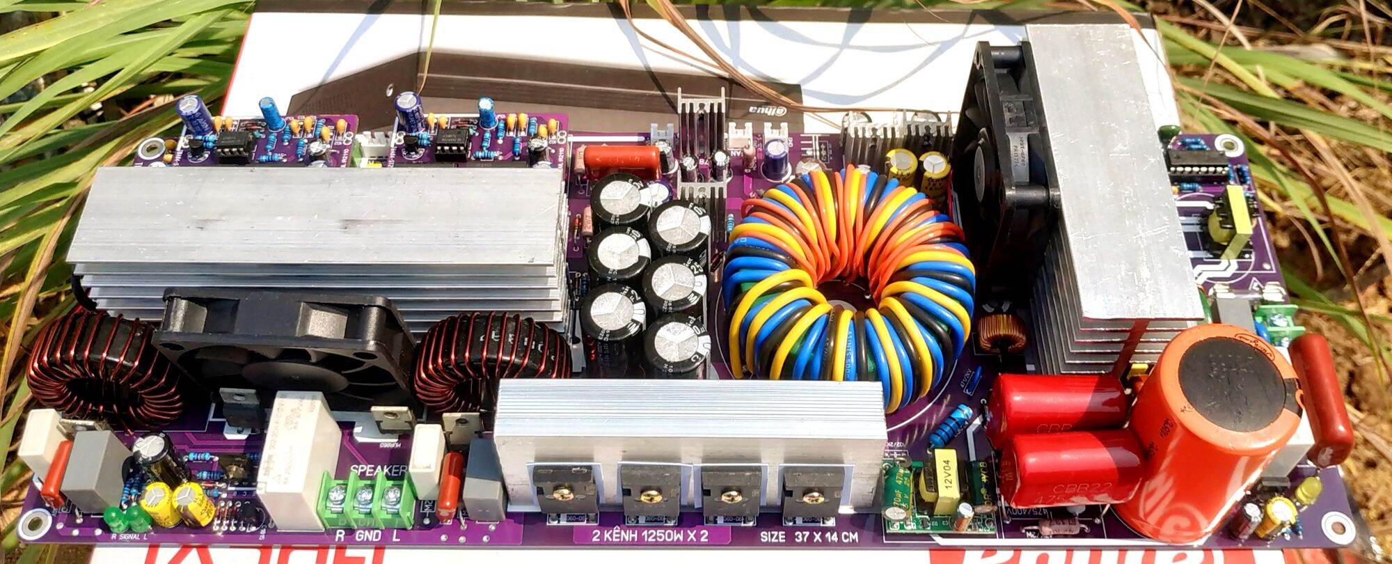 Mạch Công Suất Class D 2 Kênh Liền Nguồn 220v