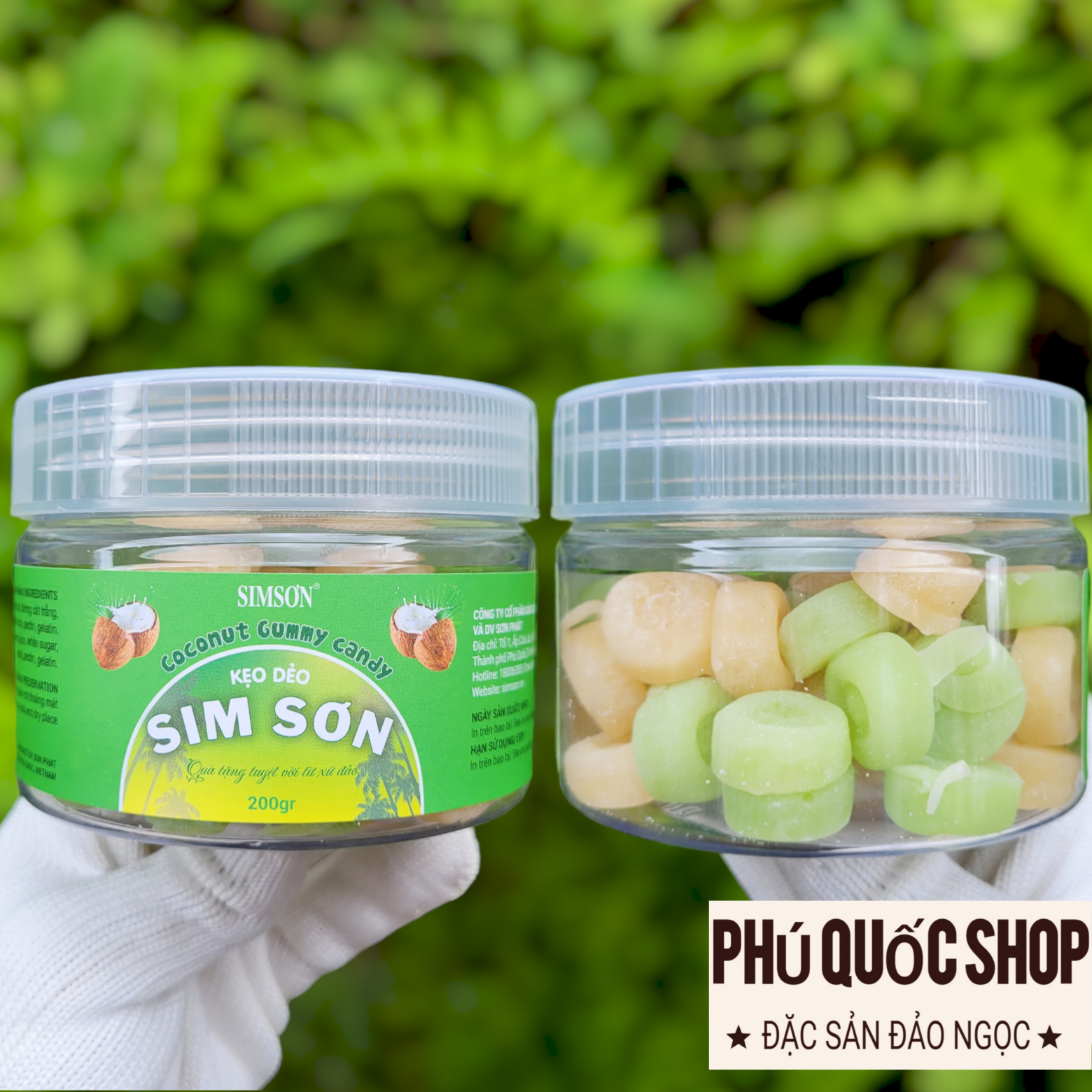 Kẹo Dẻo Dừa Phú Quốc - Sim Sơn hủ 200g