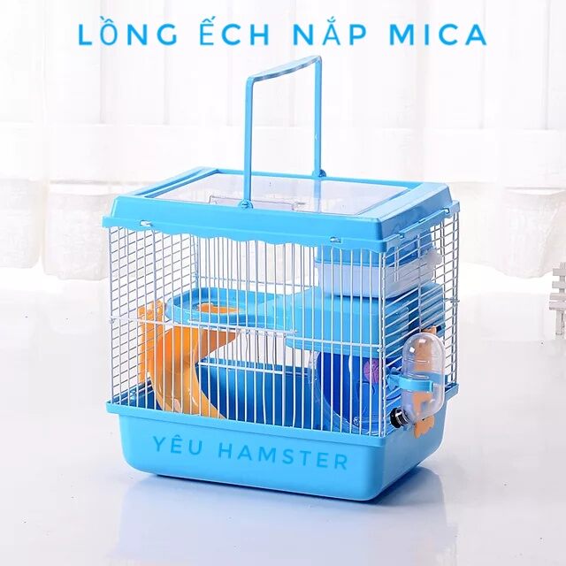 Lồng Ếch nắp mica cho hamster, thú cưng