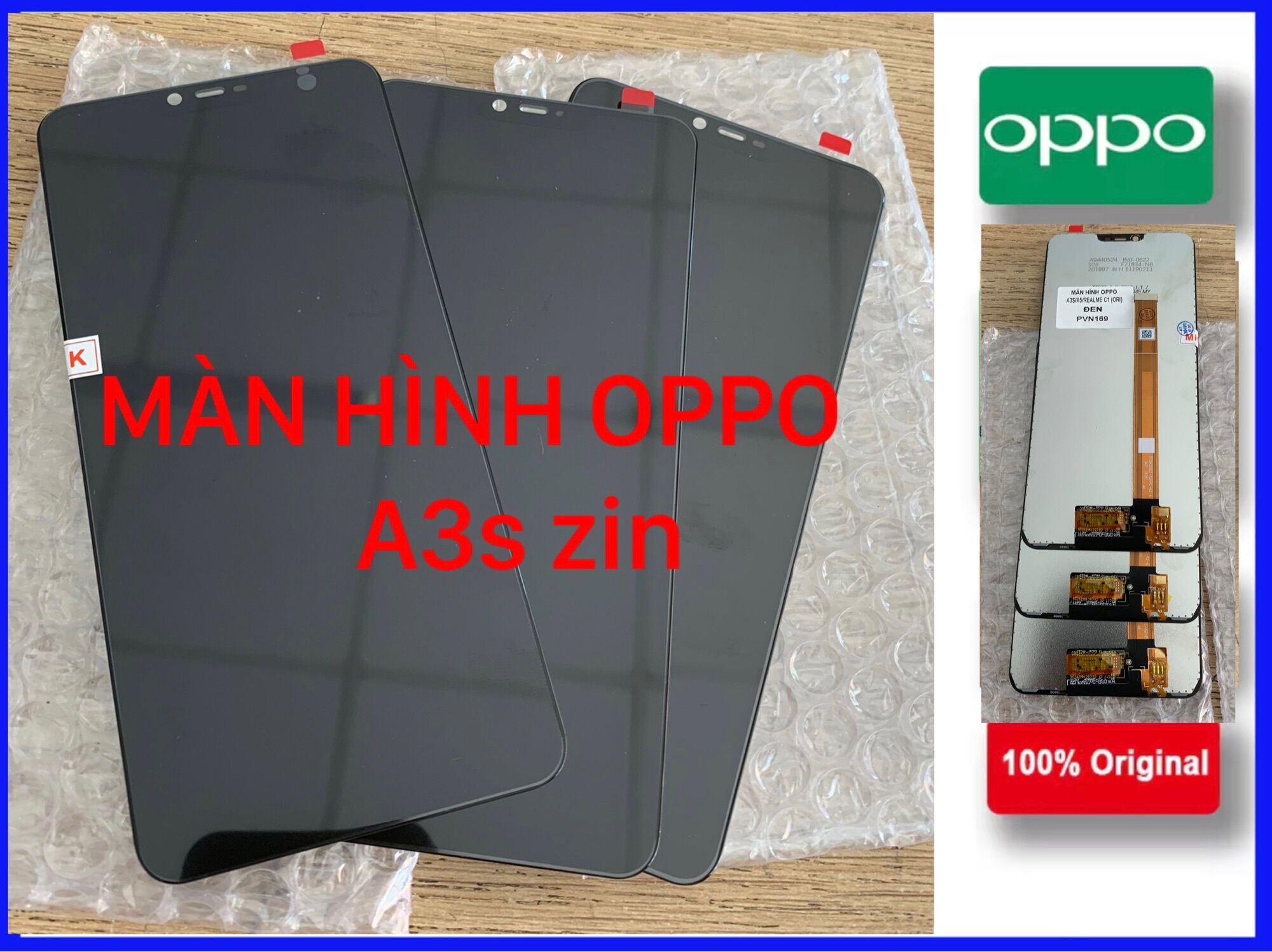 Màn hình oppo A3s,A5,Realme C1 (zin)