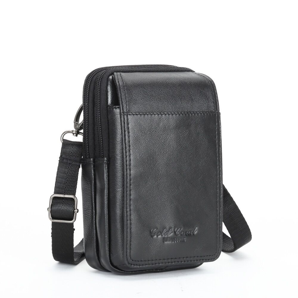 Túi chéo nam mini , minibag da bò thật đựng Điện Thoại, vật dụng cá nhân phong cách unisex,