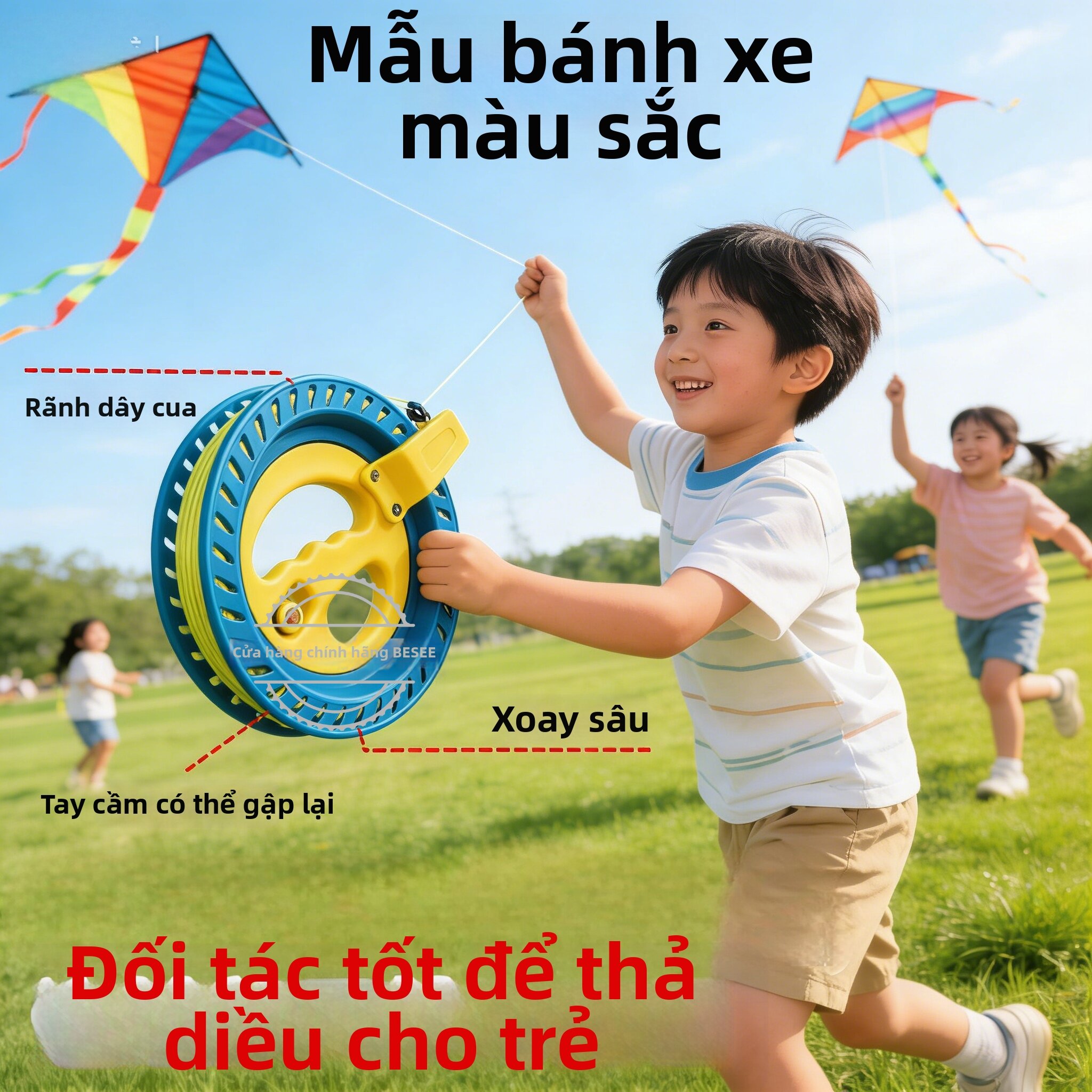 Besee | Cuộn Dây Diều Tay Cầm Cho Trẻ Em