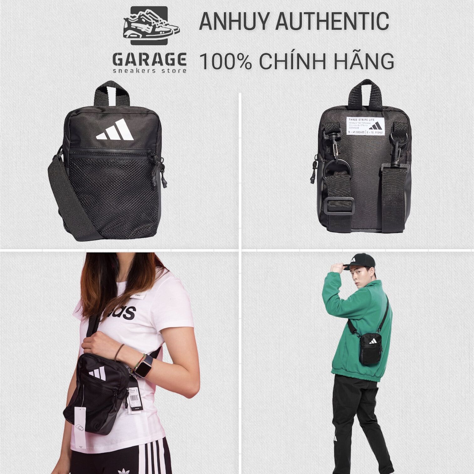 [SẴN][100% CHÍNH HÃNG] Túi đeo chéo Adidas chính hãng DU2006 | Lazada.vn