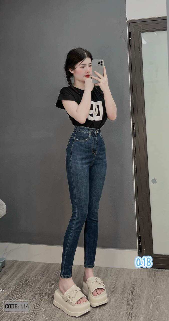 Quần jean ôm co giãn