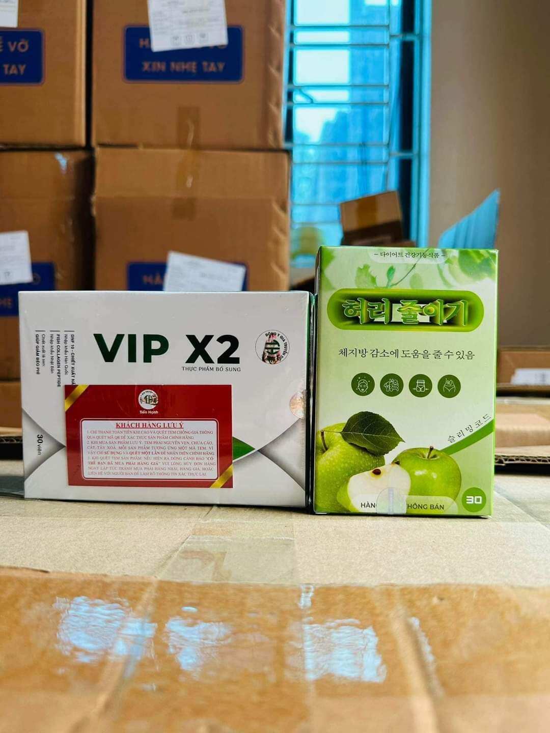 Giảm cân vip x2 tiến hạnh tặng detox 30 viên chính hãng