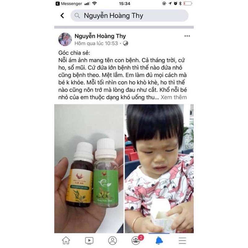 Tinh Dầu Lợi An Thảo Dược Ho Đờm