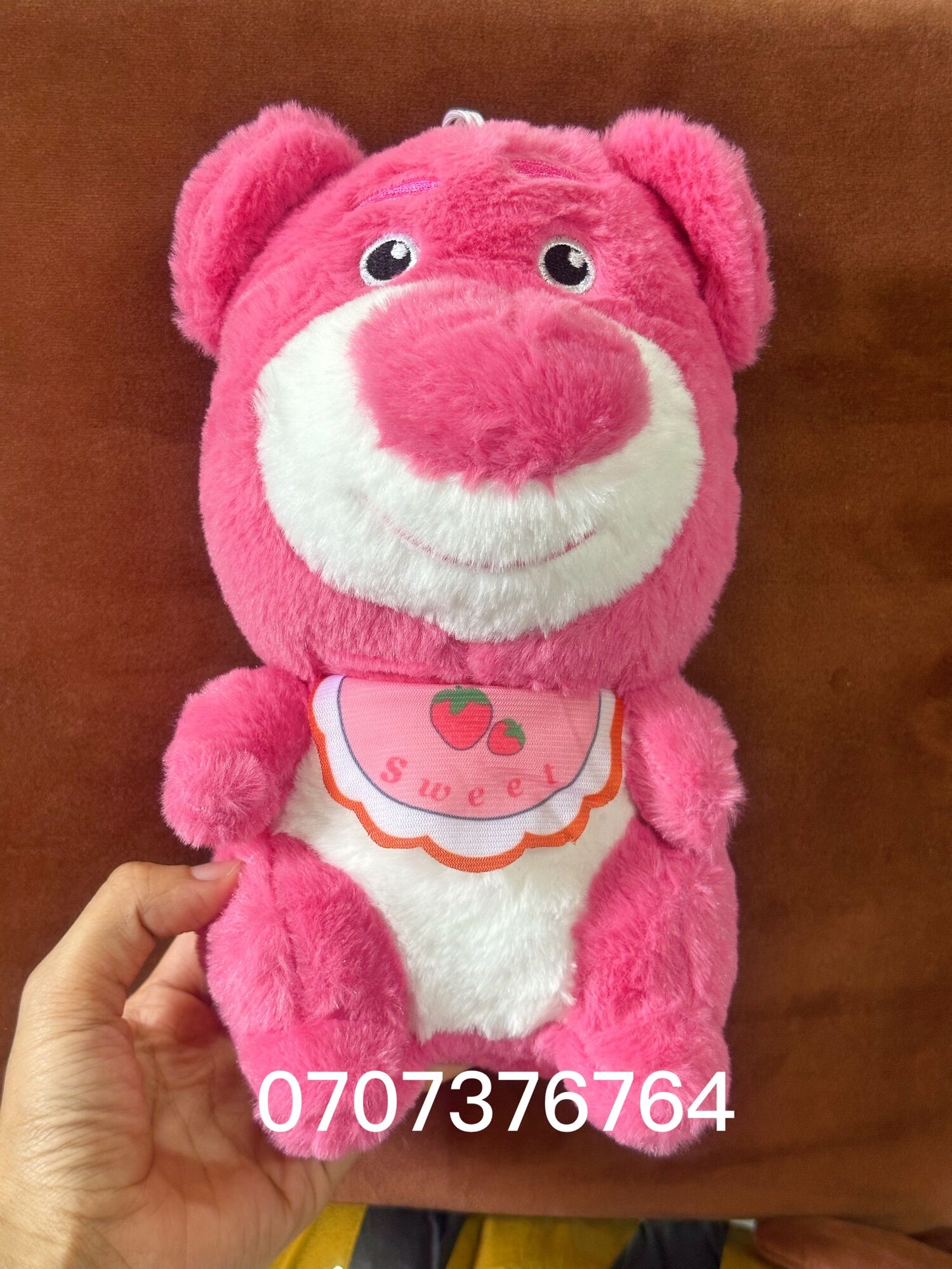 [SỈ]GẤU DÂU LOTSO NGỒI 22cm Cute-Lông Mịn
