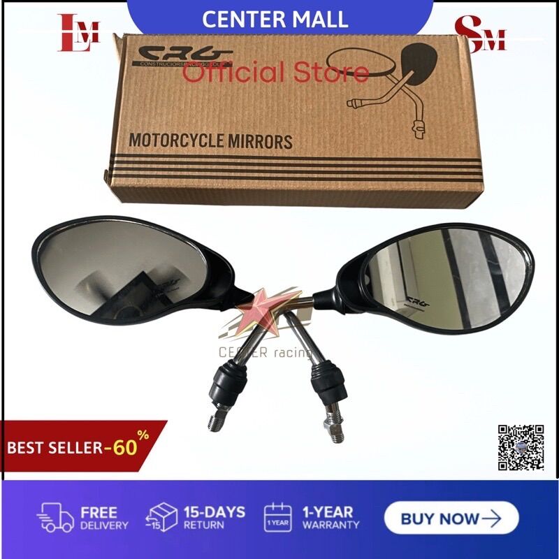 Kính chiếu hậu yaz crg chân inox xịn