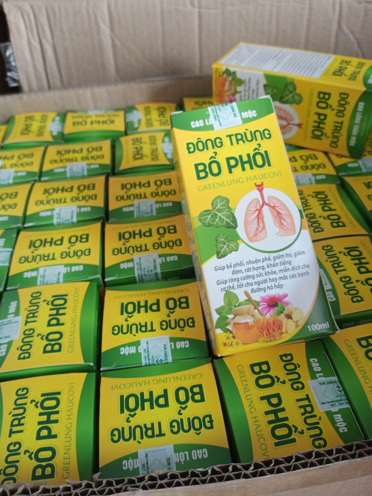 Siro đông trùng bổ phổi ( chai 100ml)