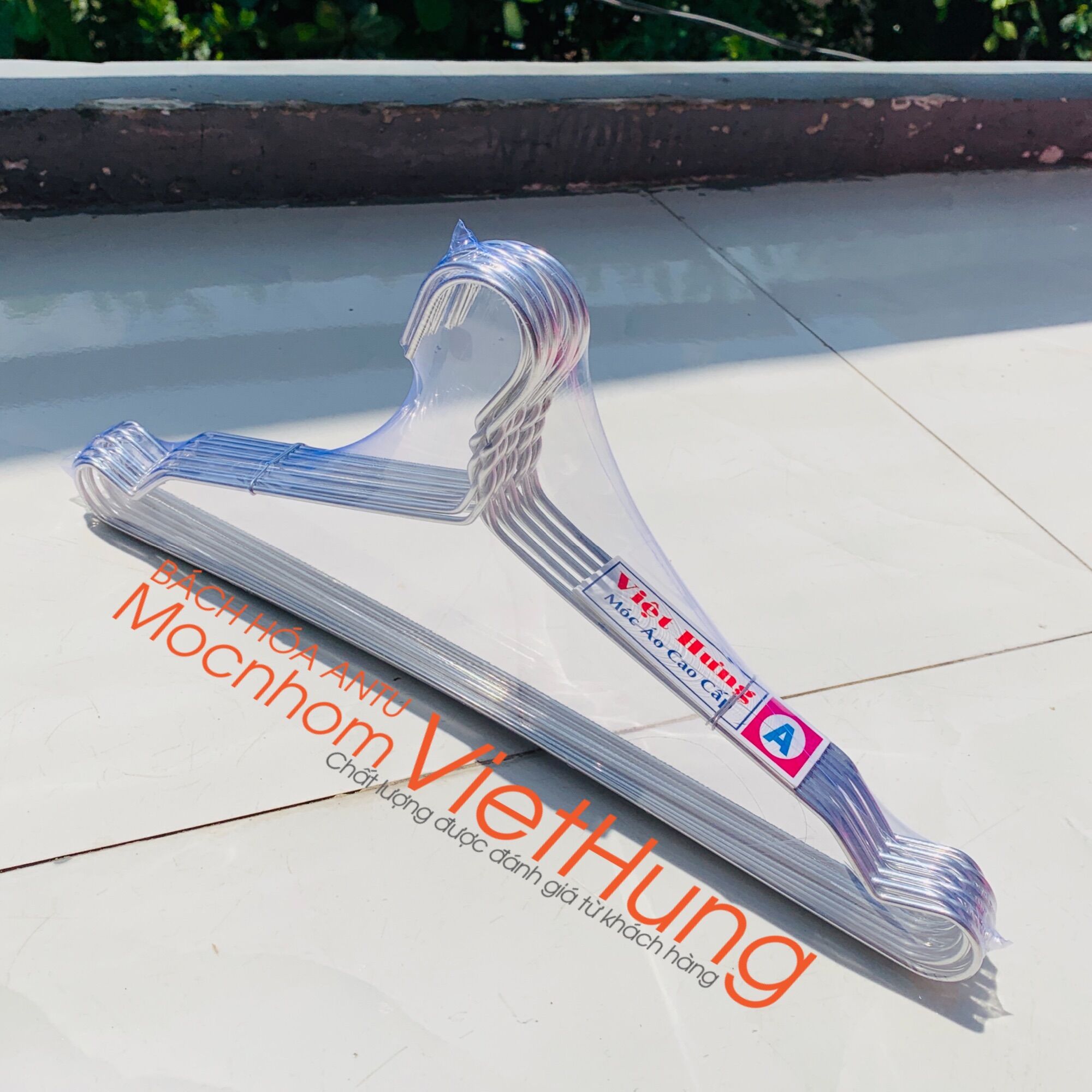 10 Móc quần áo Loại A Móc nhôm treo quần áo dài 39,5cm - VIỆT HƯNG