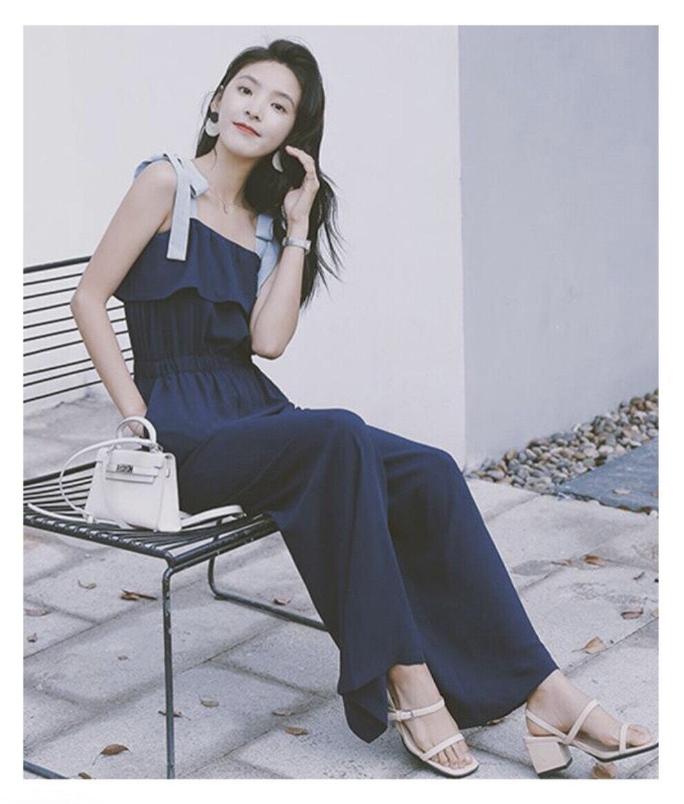 Jumpsuit nữ vnxk form thô đũi midi xinh đẹp lạ 340k