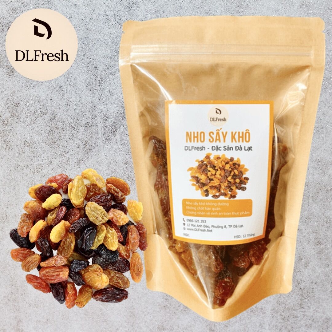 Nho khô chile DLFresh nho sấy khô không đường 250g