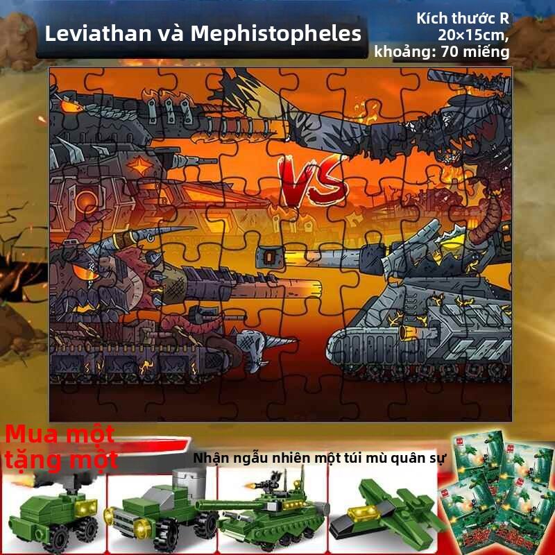 JINGQING | Bộ Đồ Chơi Ghép Hình Xe tăng Nặng KV-44 KV-99 Karl 44 cho Trẻ Em