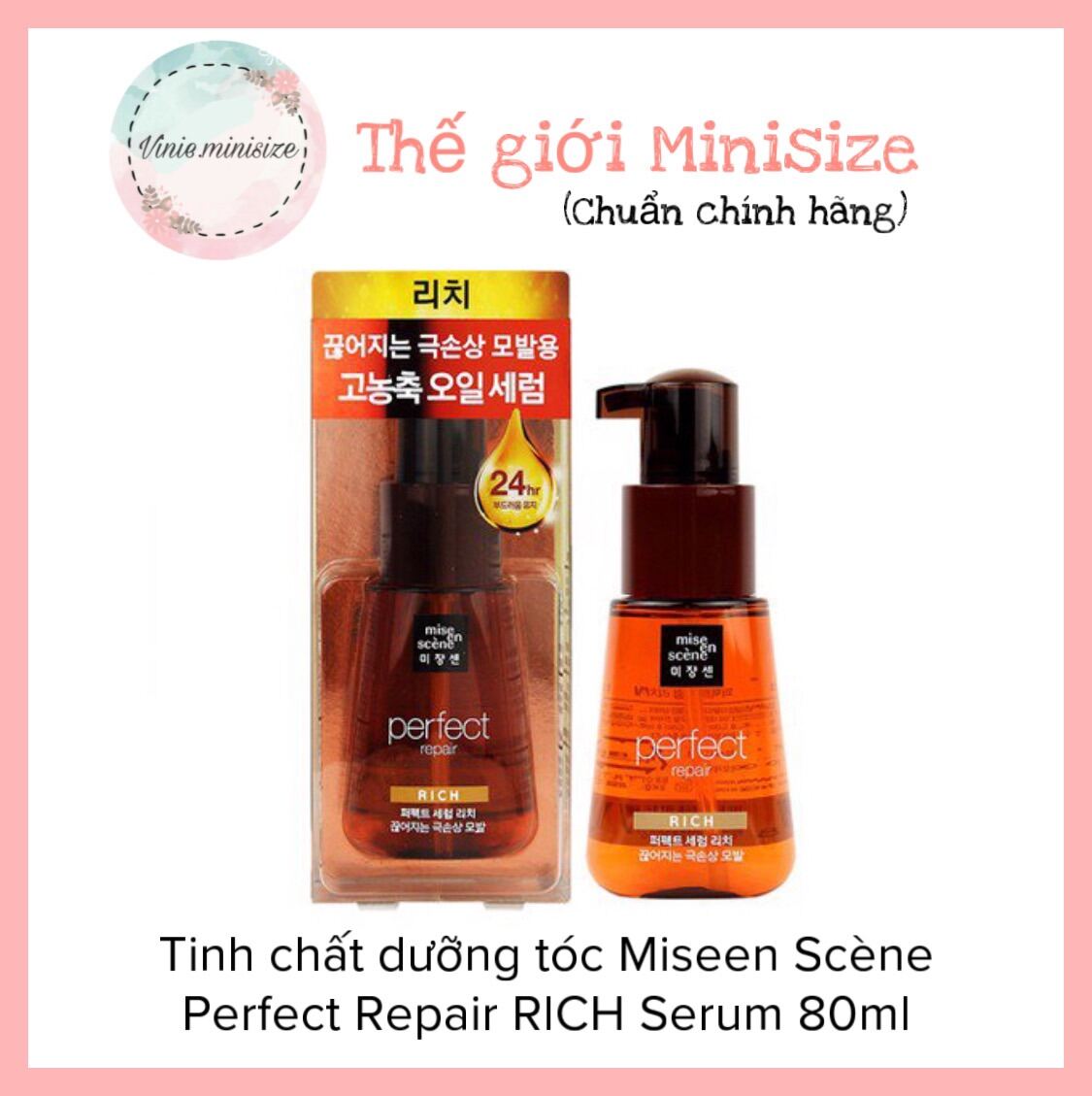 Tinh chất dưỡng tóc Miseen Scène Perfect Repair RICH Serum 80ml | Vinie.minisize