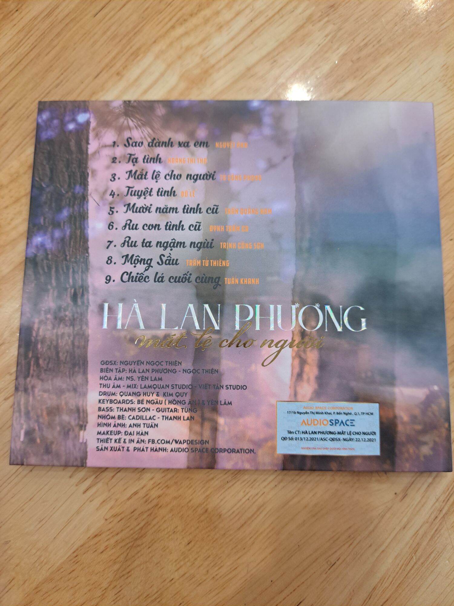 cd Hà Lan Phương,  Mắt lệ cho người