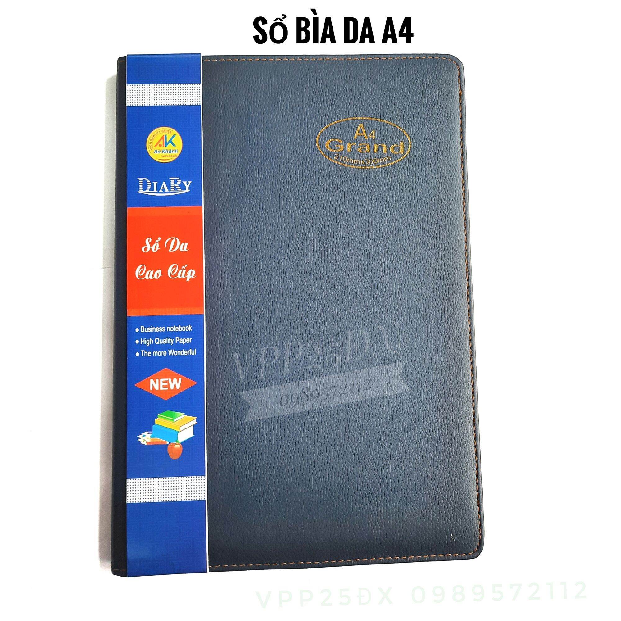 Sổ bìa da A4 An khánh (240 trang)