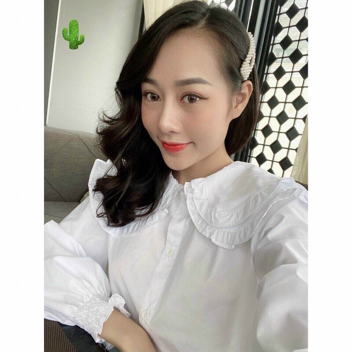 [HCM]Áo sơ mi tiểu thư cổ bèo trắng tinh khôi