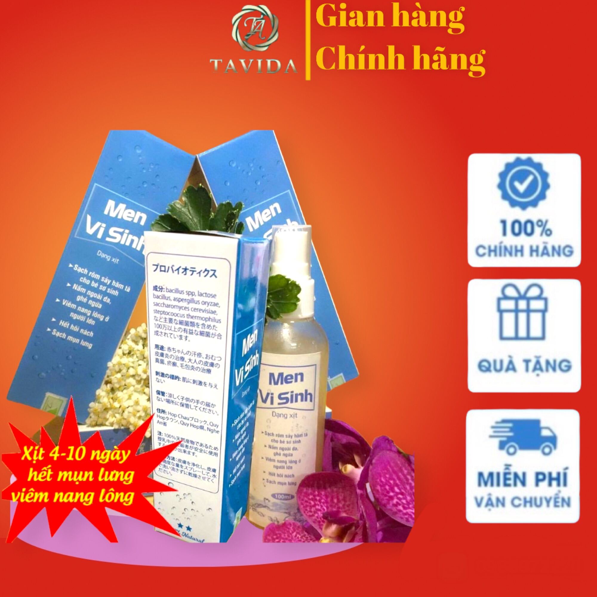 Nếu bạn đang khổ sở vì viêm nang lông, mụn lưng gây ngứa ngáy khó chịu, mụn thâm mất thẩm mỹ – Tavida Cam kết giúp bạn thoát khỏi vĩnh viễn sau 2 tuần