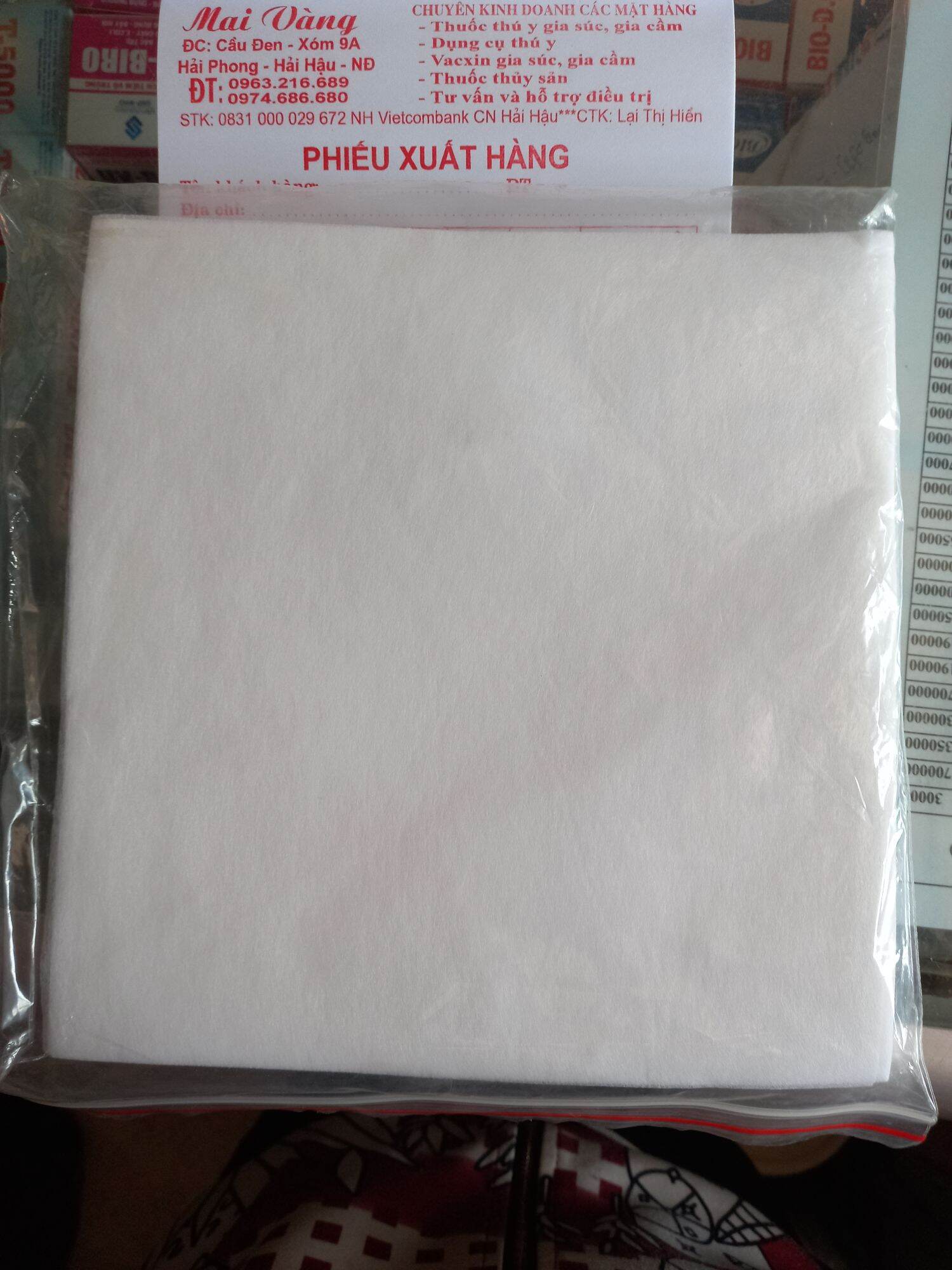 Giấy lọc tinh heo đực 100 tờ 20×20cm
