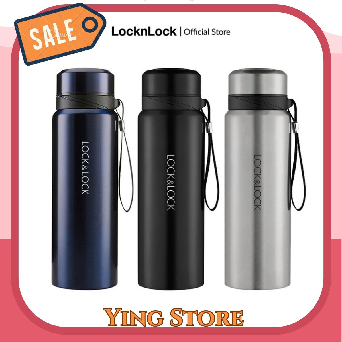 Bình giữ nhiệt lock&lock 800ml vacuum bottle lhc6180