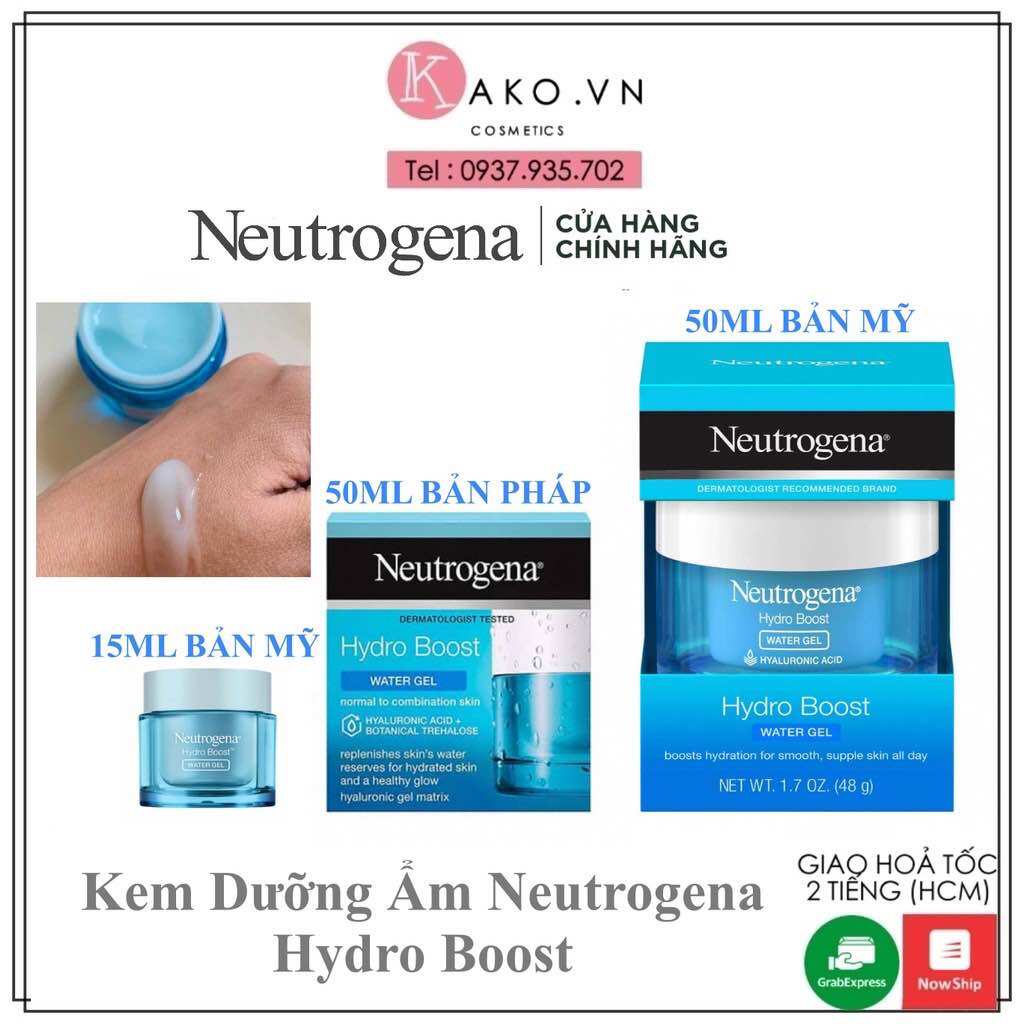 [HCM]( Usa/Uk )Kem Dưỡng Ẩm Neutrogena Hydro Boost 50G