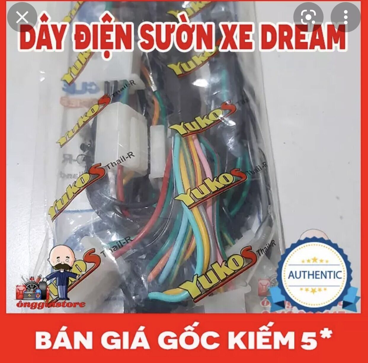 Bộ dây điện sườn xe Dream hàng Toko Thái Lan  PT101
