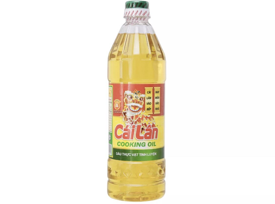 Dầu thực vật tinh luyện Cái LâN chai 1 lít