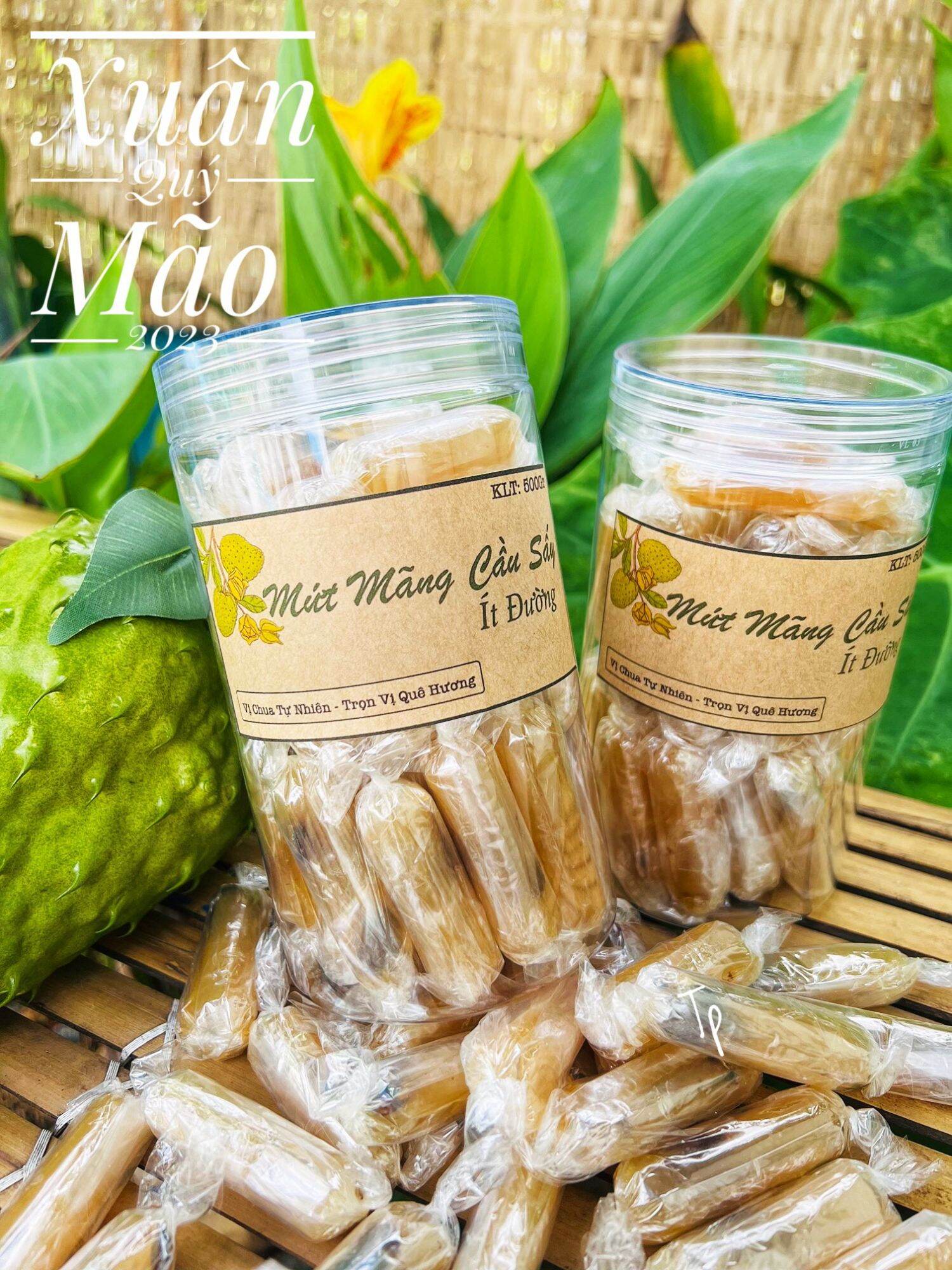 Mứt mãng cầu sấy ít đường 500g (Loại đặc biệt)