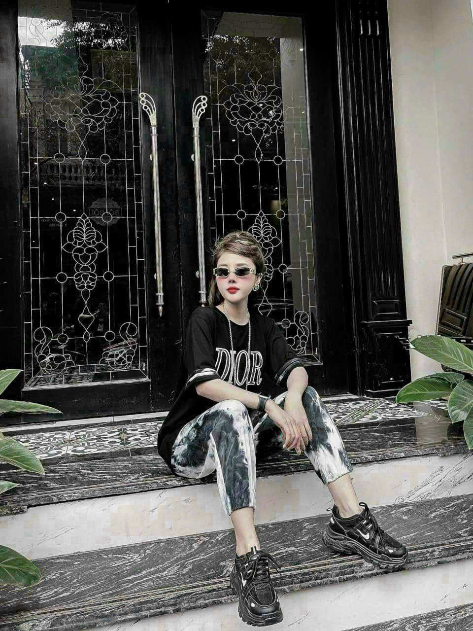 SÉT BỘ DÀI COTTON PHỐI 3D CAO CẤP
