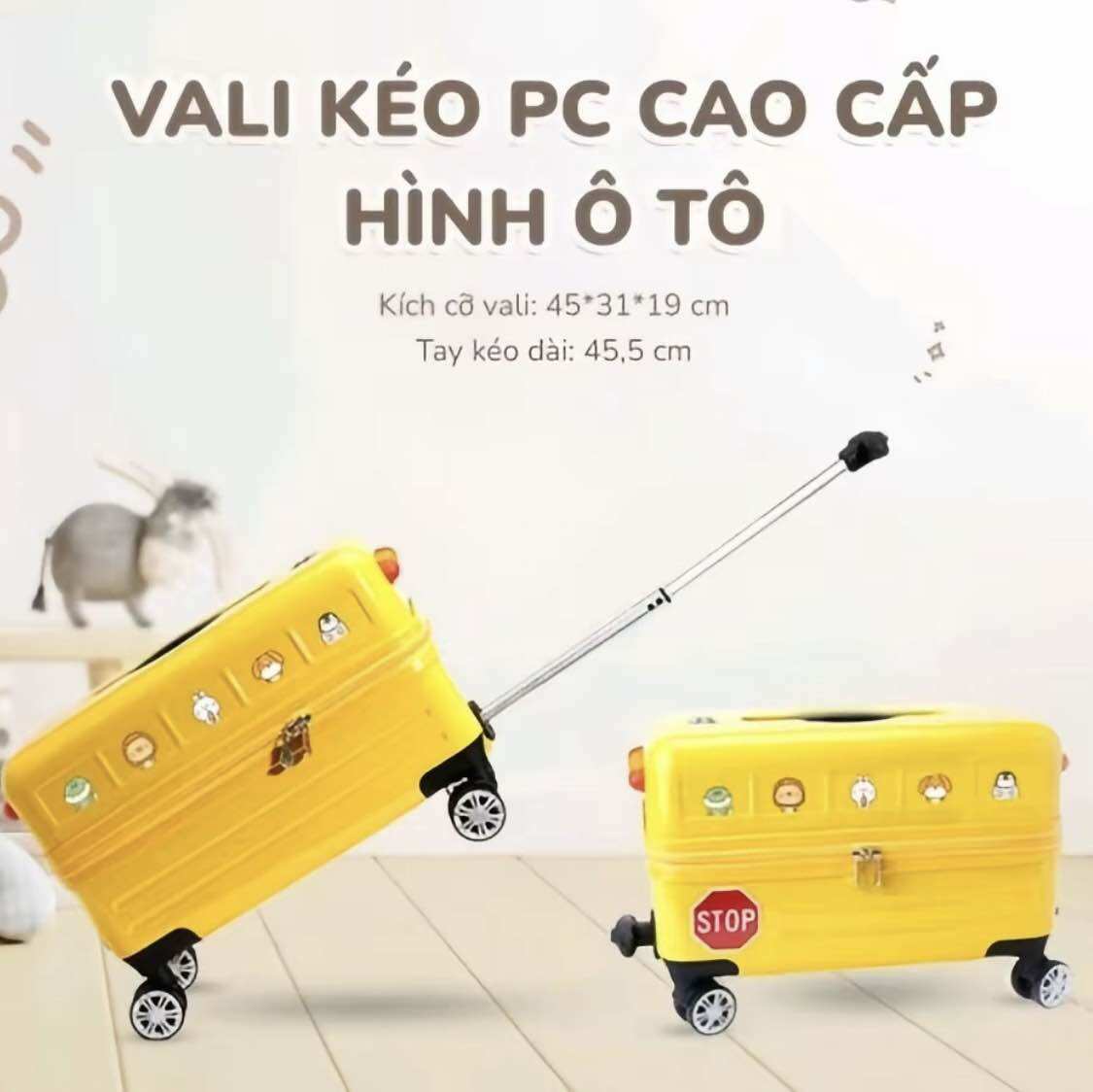 Vali kéo PC cao cấp hình ô tô