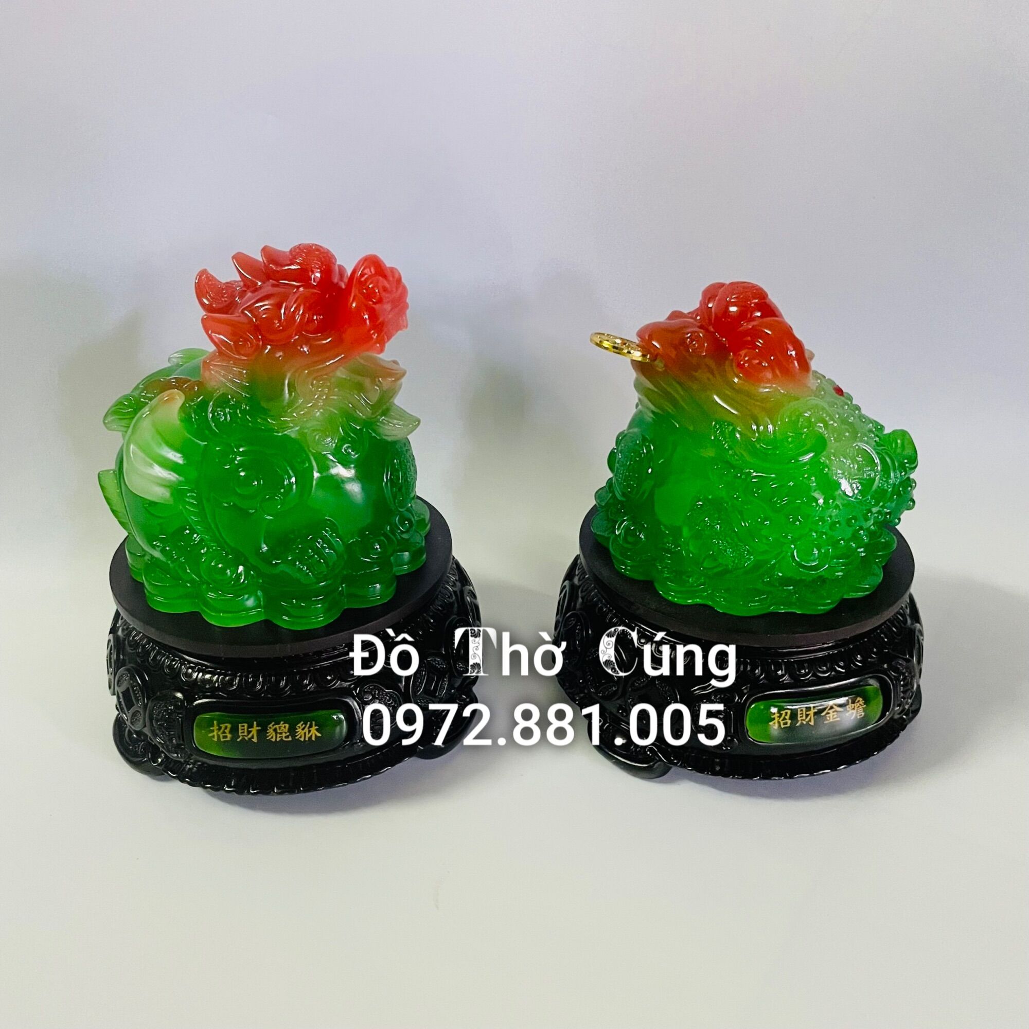 Cóc tỳ hưu đế gỗ, Thiềm thừ phong thủy ( 1 cặp )