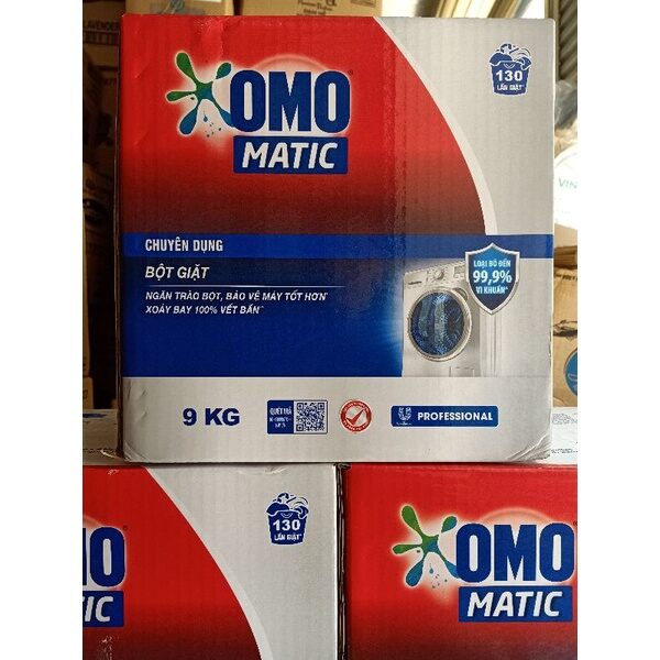 Bột giặt omo matic chuyên dụng 9kg