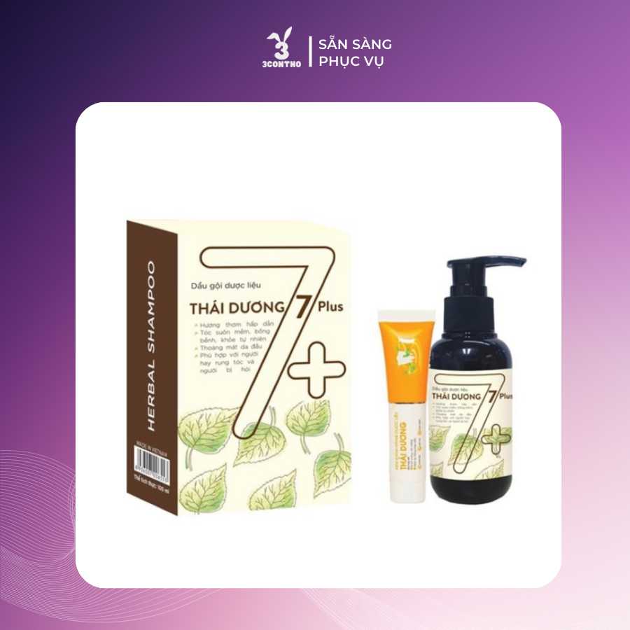 Dầu gội dược liệu thái dương 7+ plus chai 100ml