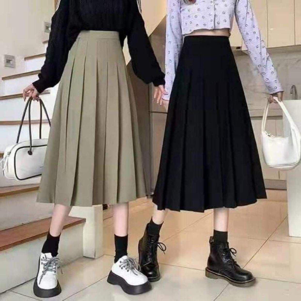 Váy xếp ly Hàn quốc siêu hách dáng
