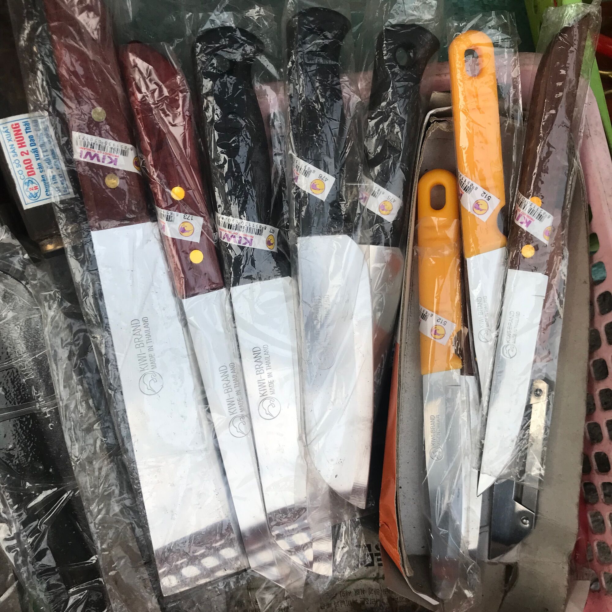 DAO INOX KIWI THÁI LAN CÓ 8 CỠ GỌT THÁI CHẶT GÀ