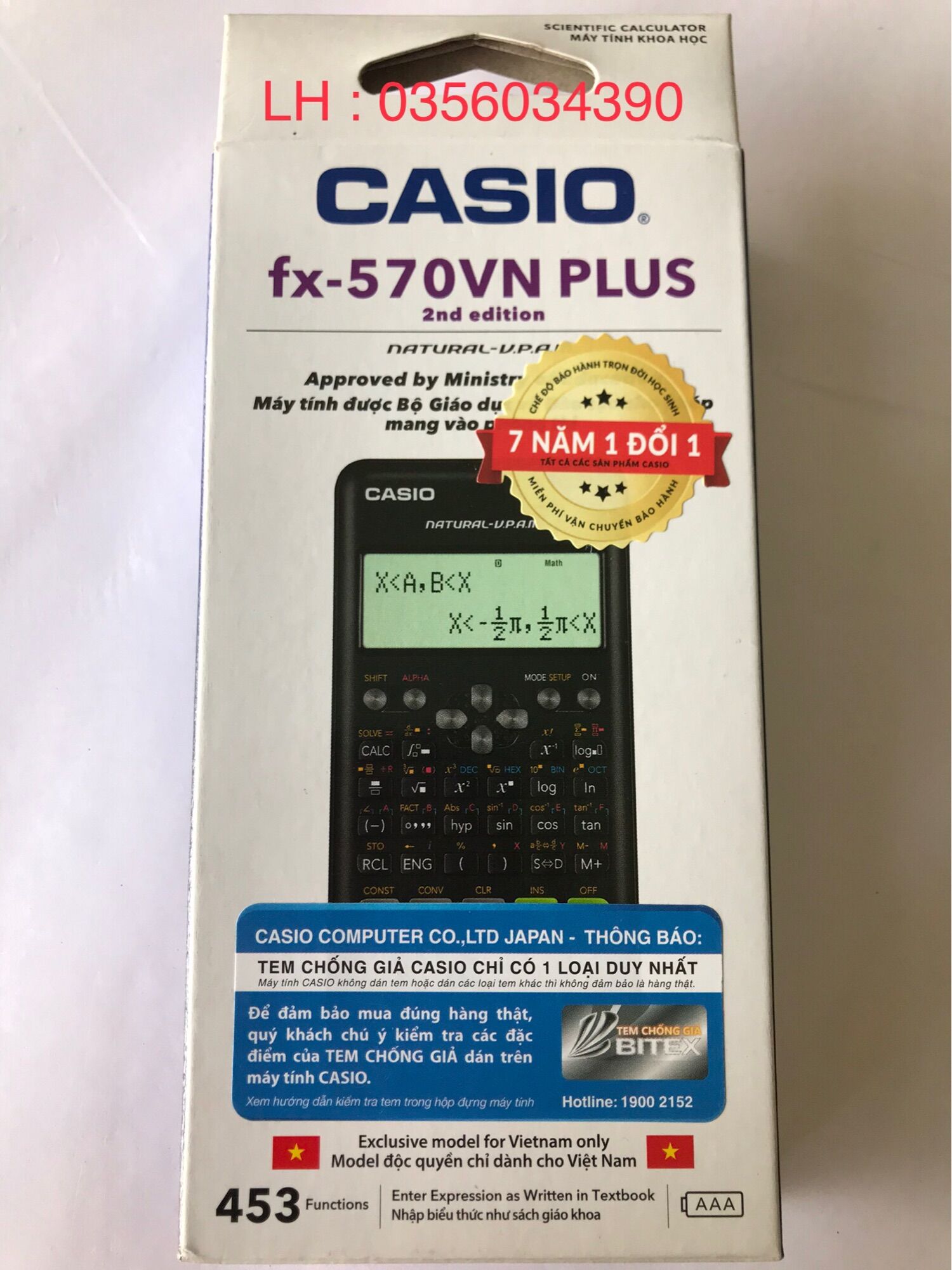 Máy tính casio FX-570 VN plus