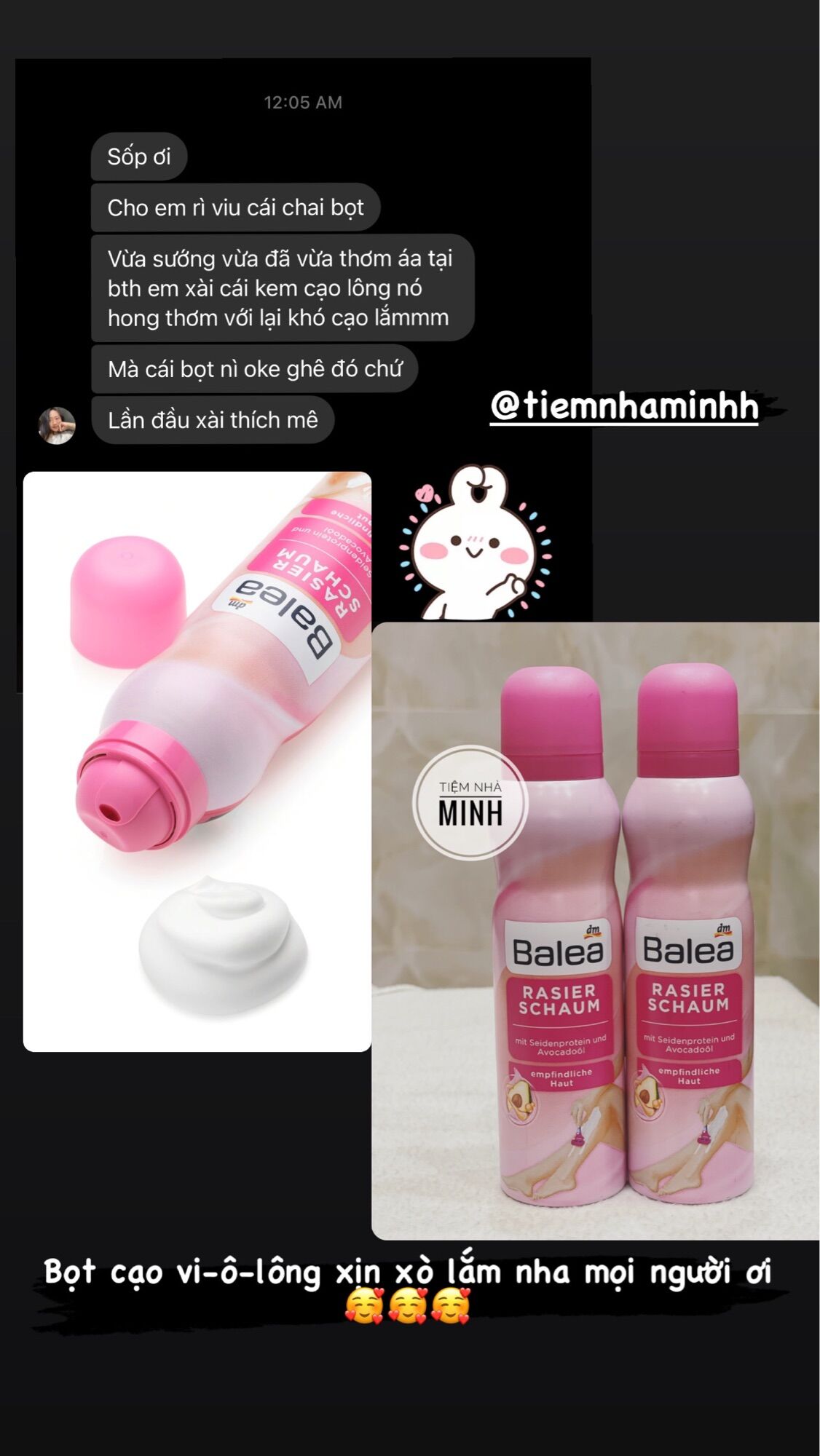 BỌT CẠO LÔNG DẦU BƠ BALEA 150ml - ĐỨC 🇩🇪