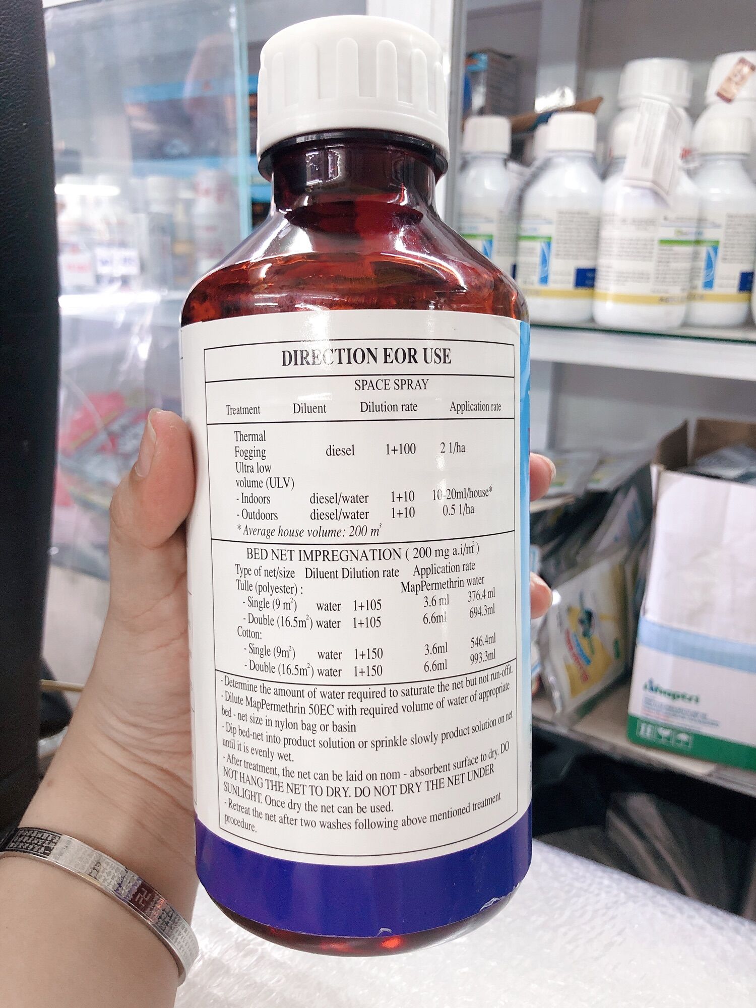 Chế phẩm diệt muỗi MAP PERMETHRIN 50EC - chai 1 lít