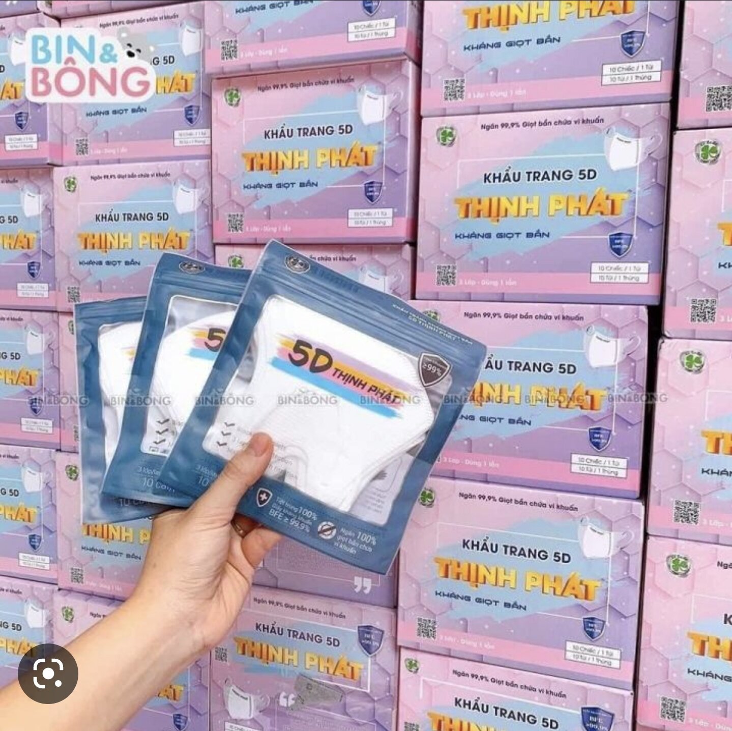 Khẩu trang 5D thịnh phát
