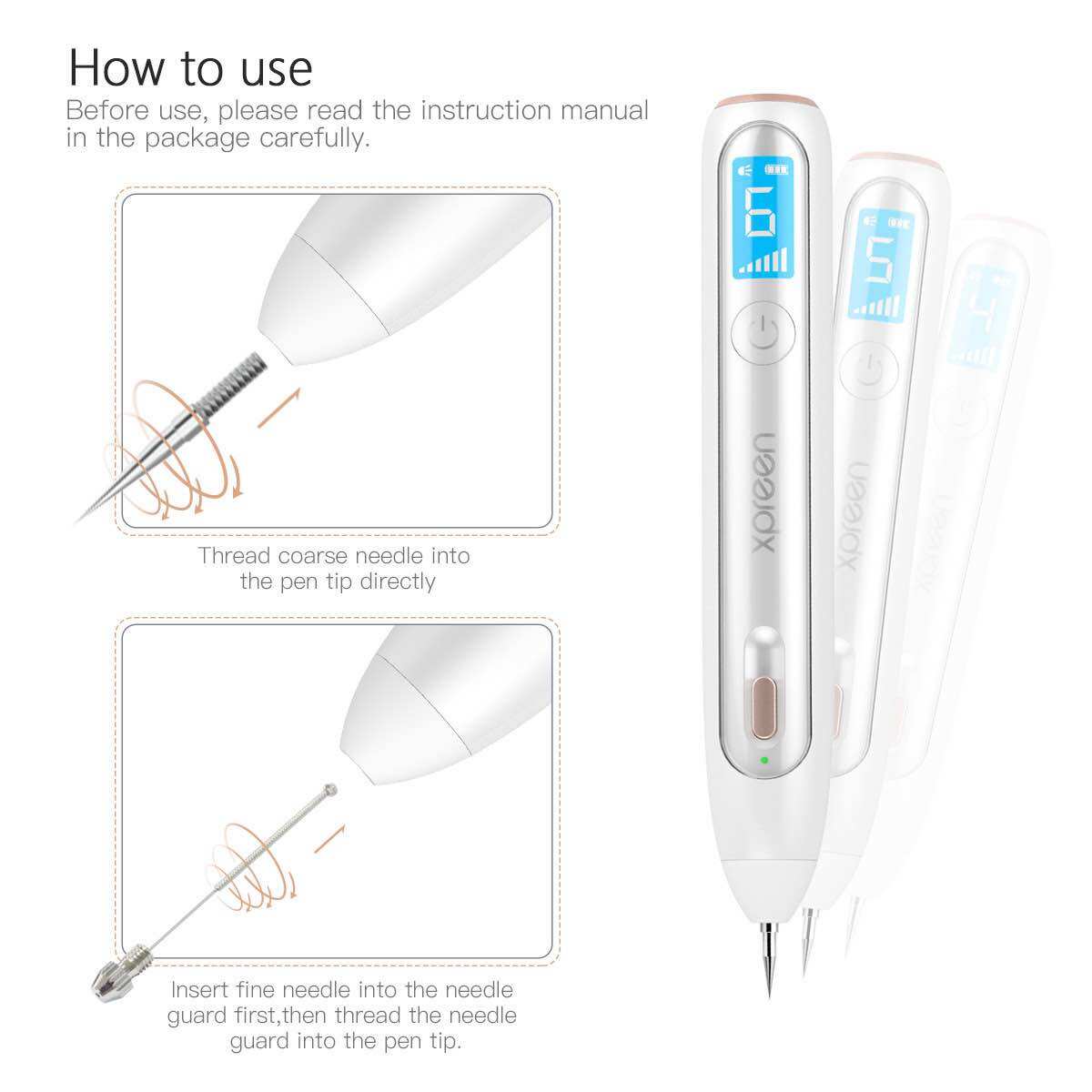 Máy đốt nốt ruồi mụn thịt XPREEN plasma 6 cấp độ( mẫu mới)