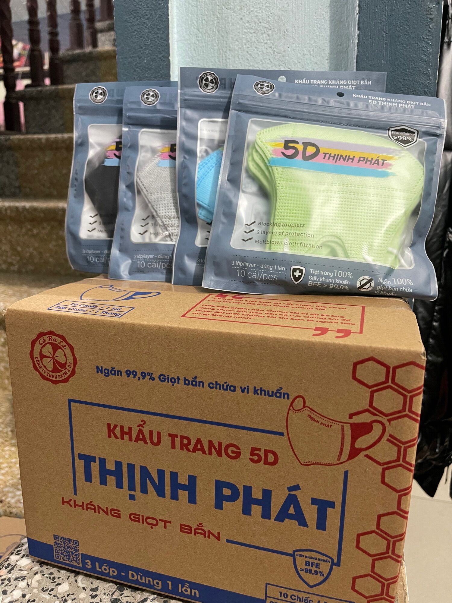 200 Chiếc Khẩu Trang 5D Thịnh Phát