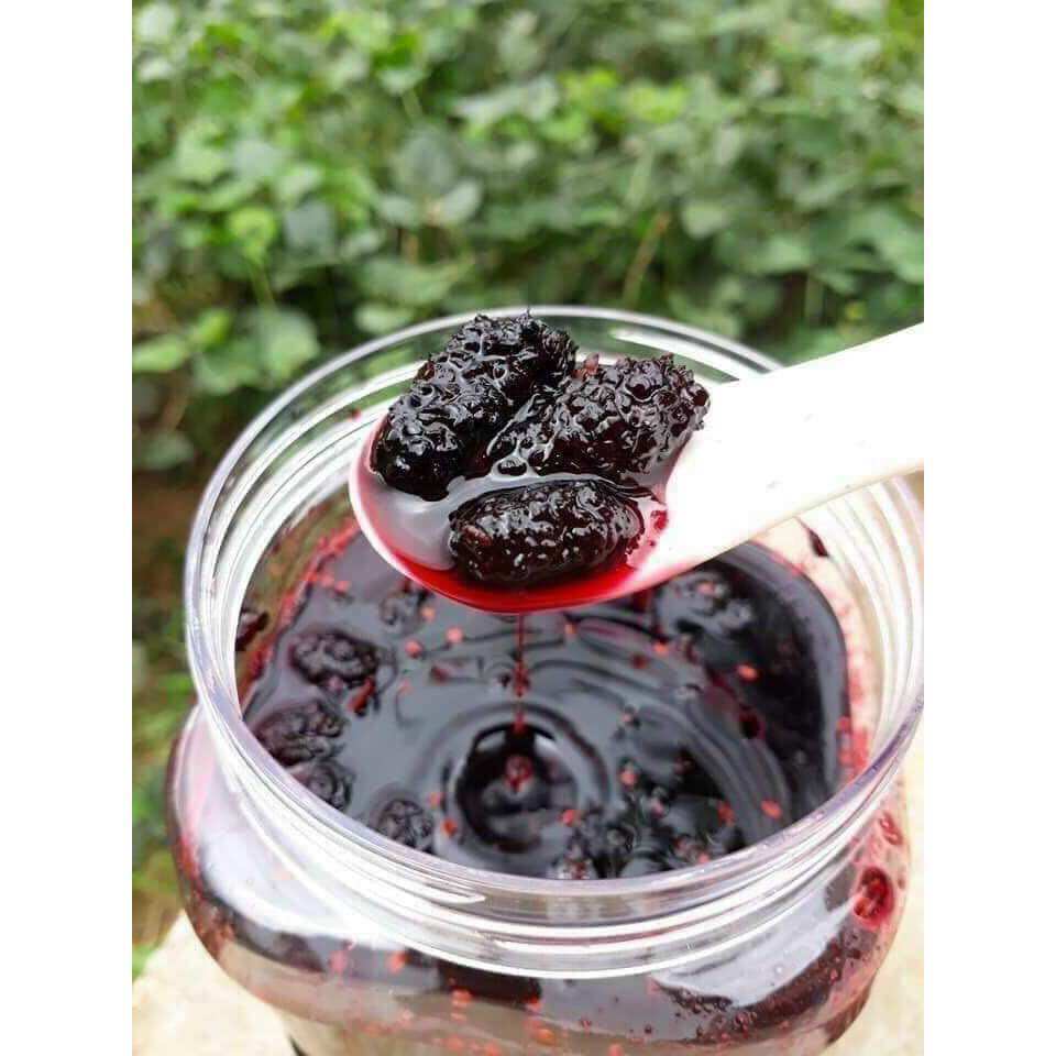 1kg dâu tằm ngâm đường phèn, sirô ngâm đường phèn nguyên trái