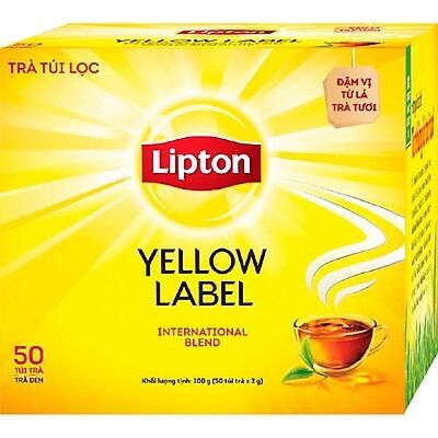 Trà Lipton nhãn vàng 100 tép